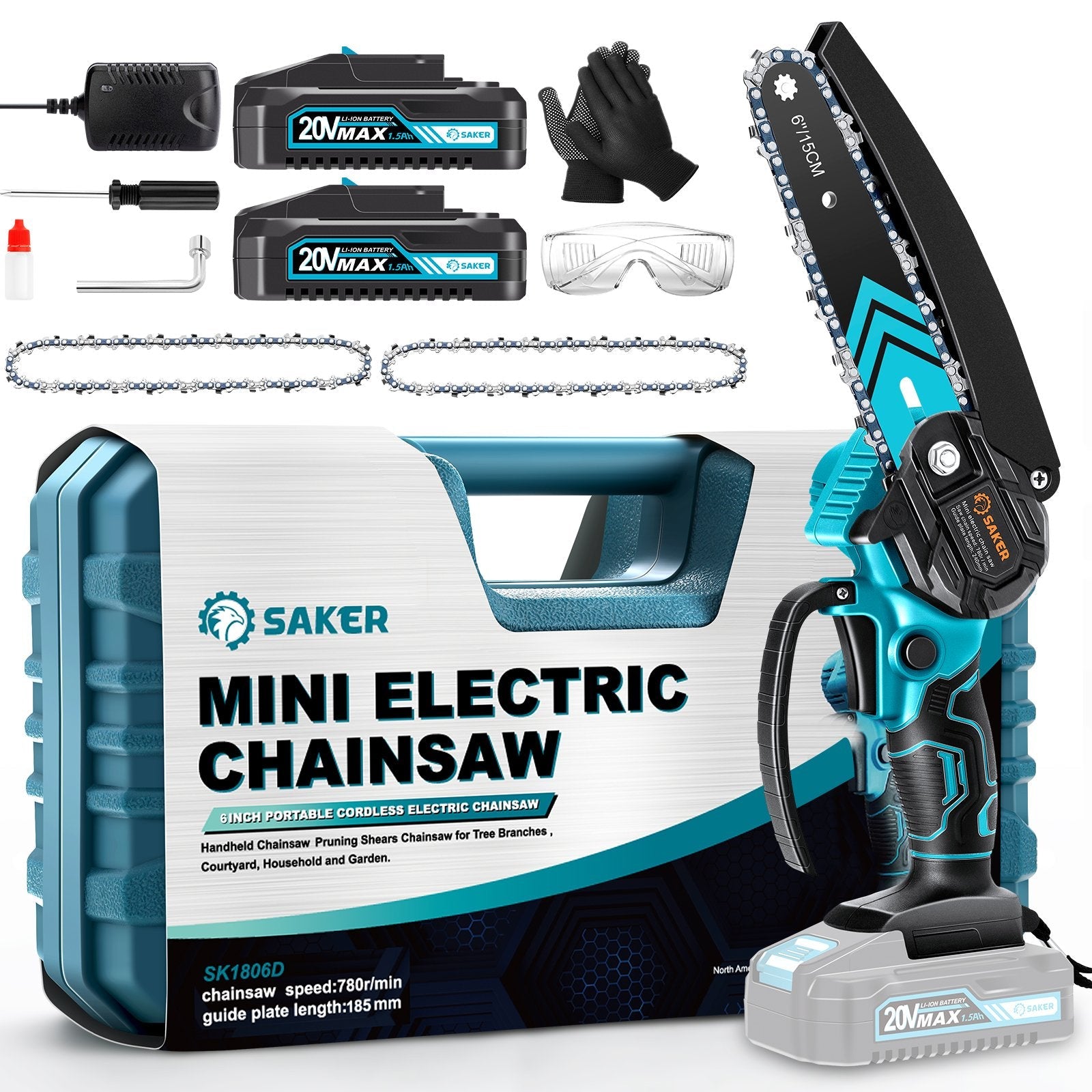 Mini Chainsaw Accessories - 6 Inch Guide Bar